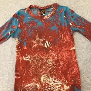 Jean Paul Gaultier vintage long sleeve mesh top